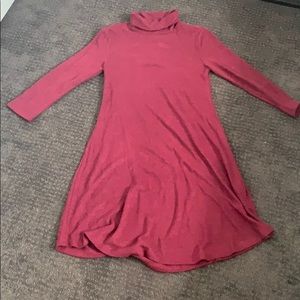 Lightweight turtleneck dress